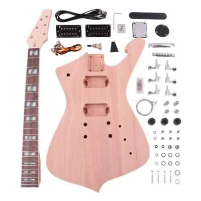 DIY eletric iceman guitar kits mahogany body maple neck CR hardware - Image 1 of 4