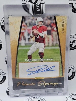 2016 Panini Private Signings Carson Palmer lacrado automático 5/5 #CP Cardinals  - Imagem 1 de 2