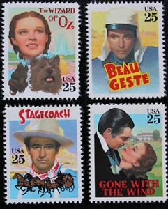 US #2445-2448 MNH 1990 Classic Films - Picture 1 of 1