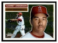 2005 Topps Heritage Chrome SP /1956 GARRET ANDERSON #THC8 ANAHEIM ANGELS