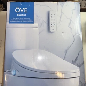 Ove Enlight Elongated Smart Heated Bidet Seat 14WST-ENLE16-WHTOU FOR PARTS ONLY - Picture 1 of 12
