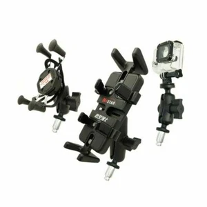 Motorcycle Bike Fork Stem Metal Base w/ Ball for  Phone Holder RAM Mount MV - Picture 1 of 7
