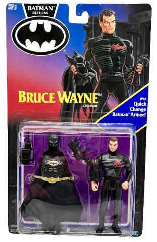 Batman Returns Bruce Wayne Action Figure Kenner 1991 Michael Keaton New Cover