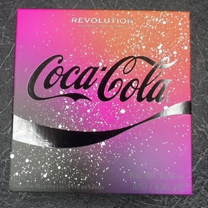 Makeup Revolution X Coca-Cola Eyeshadow Palette, Limited Edition, *NEW IN BOX* - Picture 1 of 5
