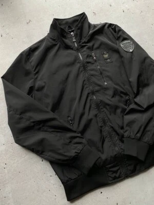 Vintage 90s Blauer USA Black Military Bomber Jacket Rare Y2K Black Size M - Image 1 of 4