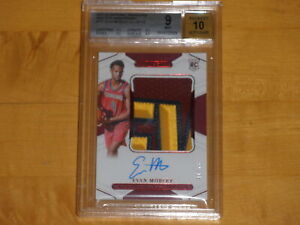 2021-22 National Treasures 75th Rookie PATCH Auto Evan Mobley /75 BGS 9 MINT 10