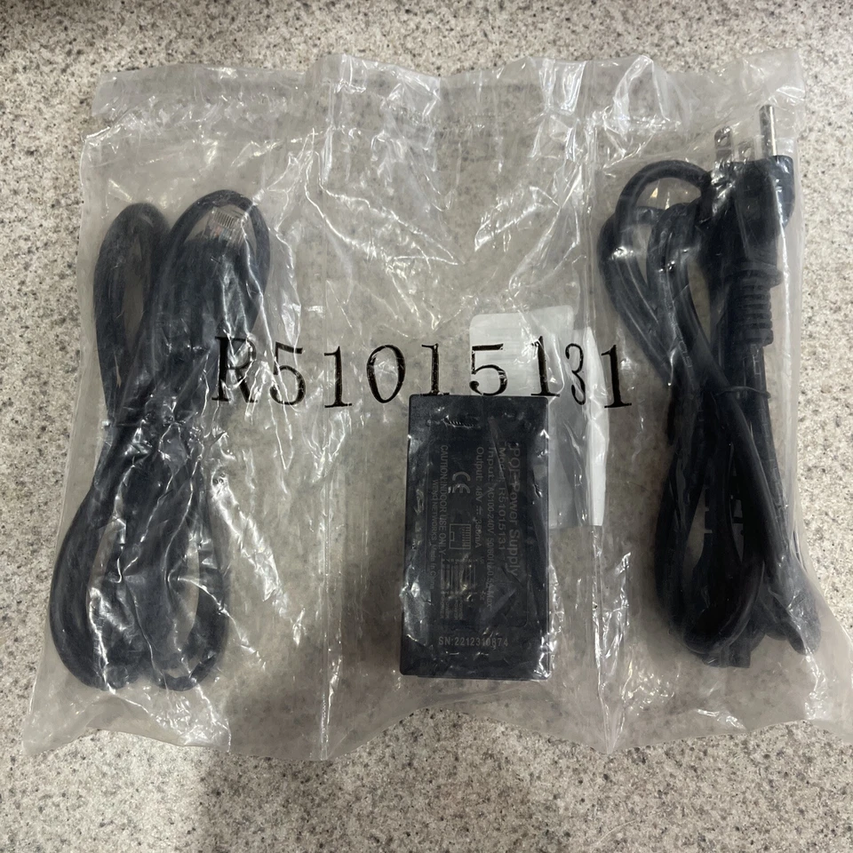 48V Power Supply Mitel 5200, 5300, 8600 IP Phones POE R 51015131 Ethernet Over - Image 1 of 4