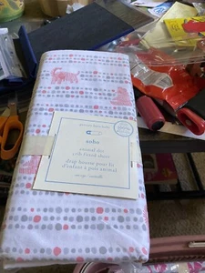 pottery Barn Kids so ho animal dock crib fitted sheets - Picture 1 of 1