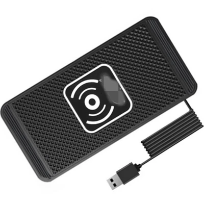 Wireless Car Dashboard Phone Charger Fast Charging Pad Mat For Apple iPhone 16 - Image 1 of 4