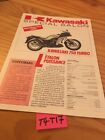 Kawasaki Salon 1984 Ninja 900 750 Turbo KLR600 ZX550 Booklet Motorcycle Leaflet