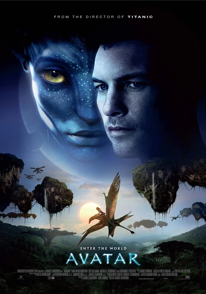Avatar movie poster print : 11 x 17 inches : Sam Worthington poster