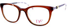 DIANE VON FURSTENBERG DVF5094 210 Crystal Brown Rectangle Eyeglasses 49-19-135