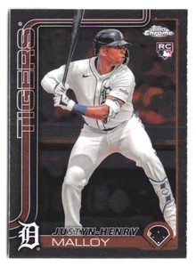 2025 Topps Chrome - Rookie - Justyn-Henry Malloy #224 RC Detroit Tigers - Picture 1 of 2