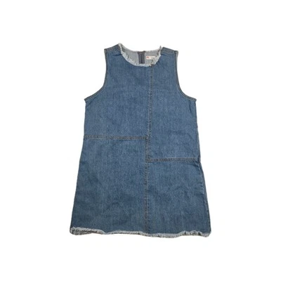 NYC Trends Denim Dress Women's Size Large Sleeveless Raw Hem - Image 1 of 4
