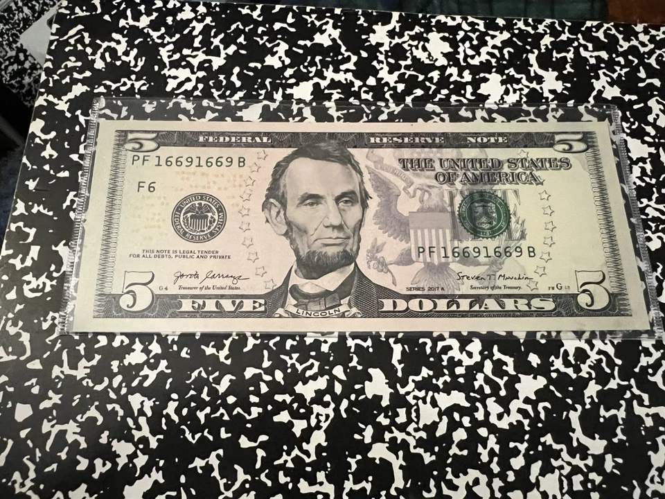 Five dollar $5 Repeating Note - Image 1 of 1