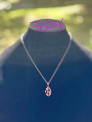 Collar Bomb Party BP RBP Doble Radiante P Púrpura 18" Rodio Elegante Elegante Foto 1 de 4