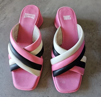 Camper Twins Sandali Sandalo da donna in pelle multicolore - Imagen 1 de 4