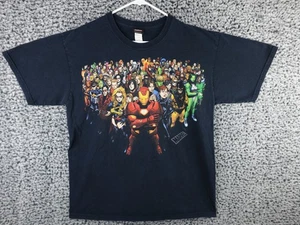 Vintage Marvel Universe Mad Engine Heroes Group Grafik T-Shirt Y2K Herren L - Bild 1 von 11