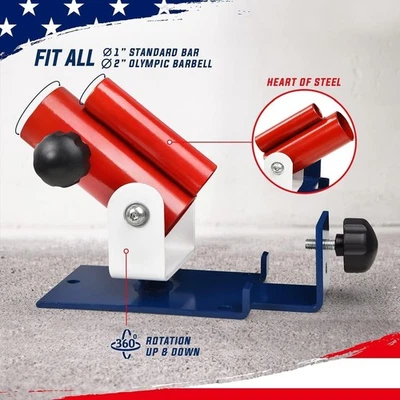 Yes4All Deluxe T-Bar Row Landmine Attachment Base 360° Swivel Fits 1"/2" Bars - Image 1 of 4
