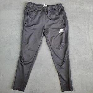 Adidas Track Pants Mens Size M Black Climacool Athletic Joggers Soccer Zip Ankle - Picture 1 of 14