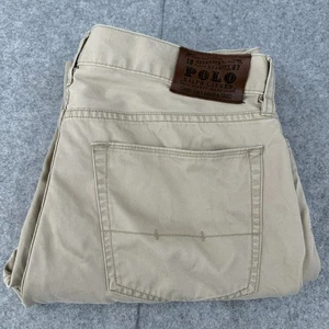 Polo Ralph Lauren 650 Straight Leg Chino Khaki Pants Mens Size 34x34 Fit 34x30.5 - Picture 1 of 11