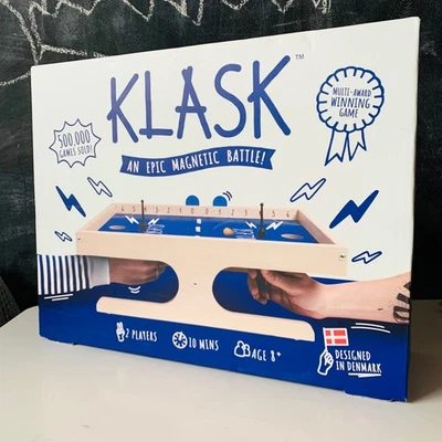 Klask Magnetic Battle Game Wooden Boxed Party Game 2 Players Age 8+ Award Winner - Image 1 of 4