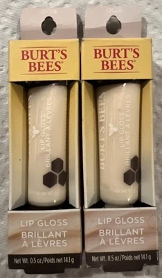 (2) Burt's Bees Lip Gloss New 0.5 oz Each 008 - Iced Glaze - Image 1 of 2