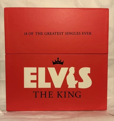 Elvis Presley The King 18 Of The Greatest Singles Ever Ltd Ed 10” Vinyl Box Set - Image 1 of 4