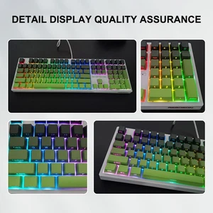 133 Key Matcha Side Print Backlit Keycaps PBT Keycaps OEM Profile - Afbeelding 1 van 8