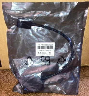 Hewlett Packard Display Port to DVI Monitor AV Video Adapter Cable 752660-001 HP - Image 1 of 2