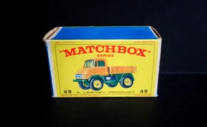Matchbox No.49b Mercedes Unimog Original Tan Box with all flaps 1967 (Box Only) - Picture 1 of 6