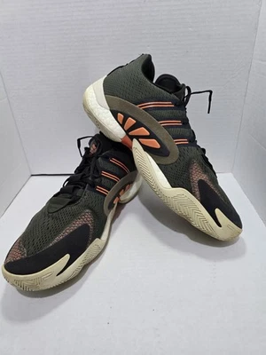 Adidas Crazy BYW X 2.0 Green/Orange Black Shoes Men’s Size 14.5 - Image 1 of 4