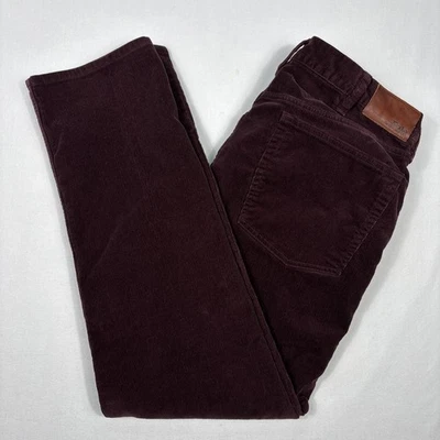 Polo Ralph Lauren Corduroy Pants Men's 38x32 Maroon Stretch Slim Straight Preppy - Image 1 of 4