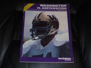1984 NORTHWESTERN AT WASHINGTON COLLEGE FOOTBALL PROGRAM EX-MINT - Picture 1 of 1