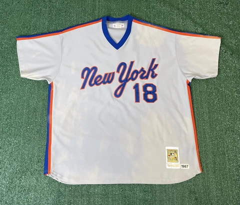 Vintage New York Mets Darryl Strawberry Jersey Size 3XL Mitchell & Ness 1987 Cover