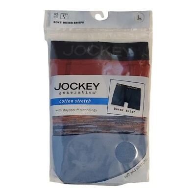 CUECA BOXER MASCULINA Jockey 3 pares ALGODÃO STRETCH tamanho L 14-16 STAYCOOL TECHNOLOGY - Imagem 1 de 4