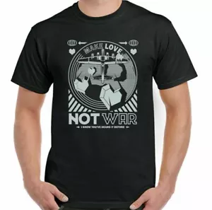 Paz Activists Camiseta Make Love Not War Hombre Hippy Freedom Corps Anti Logo - Bild 1 von 20