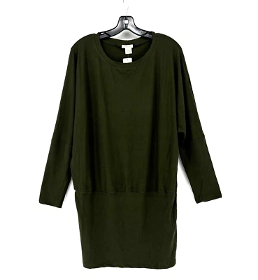 YELETE женское платье обтяжку размер большой декольте темно оливковый полиэстер спандекс - Изображение 1 из 4