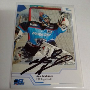 DEL Trading Card ERC Ingolstadt 2002/03 signed Ilpo Kauhanen
