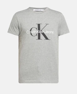 CALVIN KLEIN Jeans T-Shirt Grau Größe L mit Logo NEU mit Etikett - Bild 1 von 3