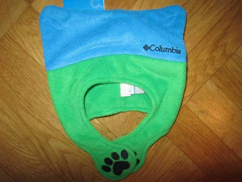 Infant Unisex Columbia Fleece Green Blue Cat ears Hat Paws Boy's Girl's OS NEW - Image 1 of 1