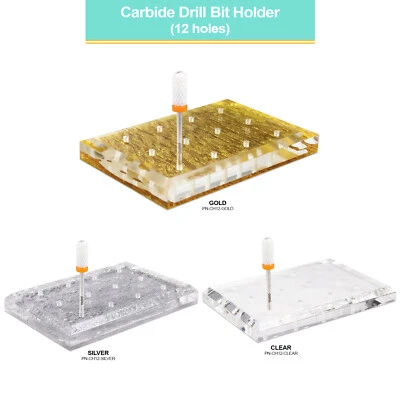 PANA Soporte de brocas de carburo de uñas de plástico de alta calidad Soporte Organizador de exhibición Foto 1 de 4