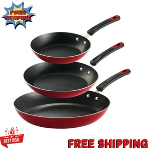 3er Pack Bratpfannen Antihaft Kochen Spülmaschinenfest Küche Kochgeschirr Aluminium Neu - Bild 1 von 8