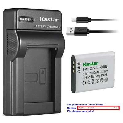 Kastar Battery Slim Charger for Ricoh DB-110 DB110 & Ricoh GR III Digital Camera - Image 1 of 4
