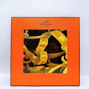 HERMES Scarf Carr 90 LE MORS A LA CONETABLE Silk with Box - Picture 1 of 8