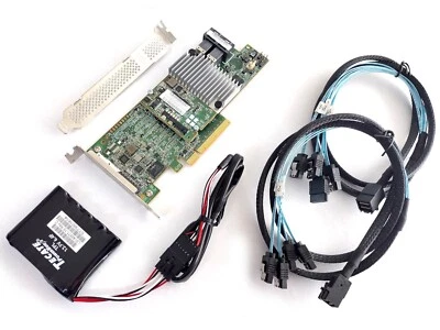 Broadcom Megaraid 9361-8i SATA SAS RAID Controller 12Gbps 1GB PCIe x8 + 2x Kabel - Bild 1 von 4
