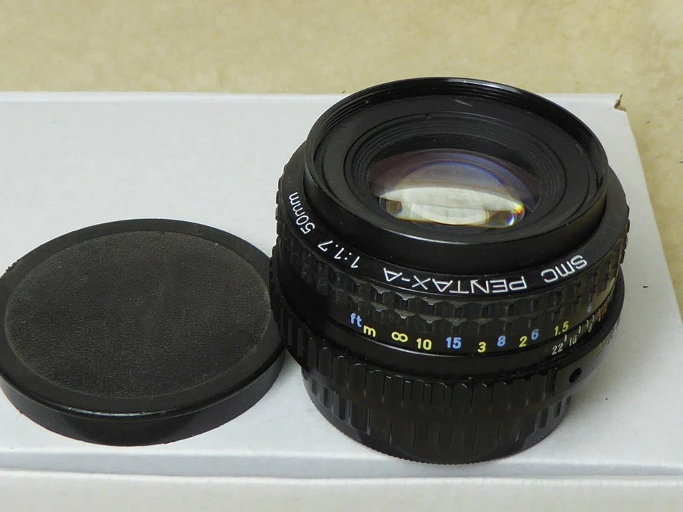 SMC Pentax-A 50mm F1.7 PKA Mount Lens - UK Dealer + filter + cap. fully tested - Image 1 of 4