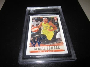 AERIAL POWERS SIGNED AUTO 2016 RITTENHOUSE WNBA ROOKIE RC CARD-BECKETT SLAB COA - Picture 1 of 4