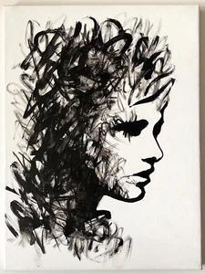 Nohopia Graffiti Artist Escaping Desolation 2015 Signed Canvas Urban Street Art - Picture 1 of 3