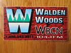 RADIO Station WBCN 104.1 FM 90s WALDEN WOODS Concert Tour 6.5" Sticker EAGLES